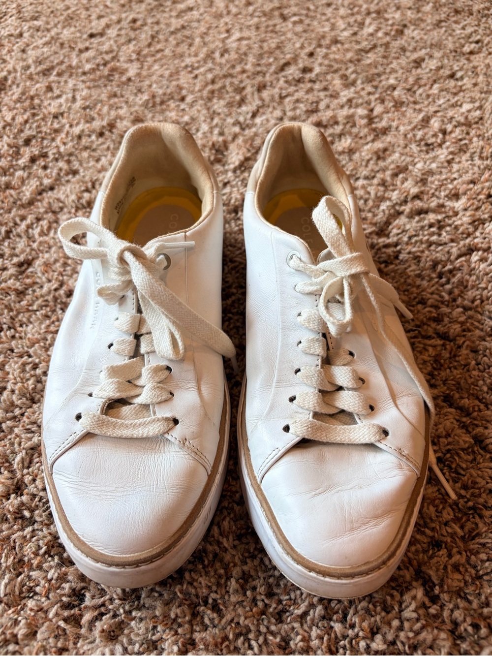 Cole Haan White Leather Sneakers
